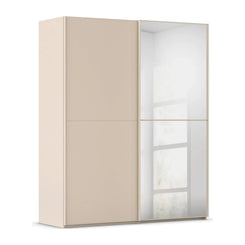 Supreme Duo Champagne Glass Sliding Door Wardrobe with Mirror