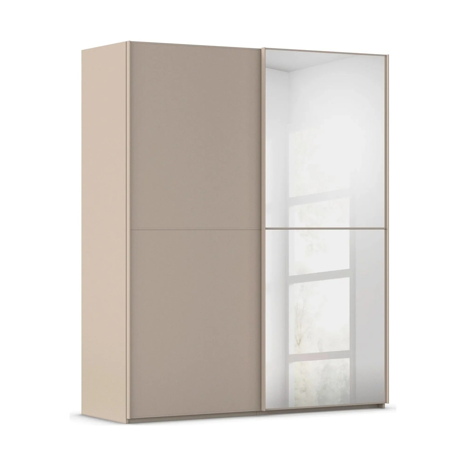 Supreme Duo Fango 2 Door Sliding Wardrobe with Mirror