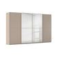 Supreme Duo Fango 4 Door Sliding Wardrobe with Mirror