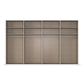 Interior View of Supreme Duo Silk Grey 4 Door Sliding Wardrobe with Mirror