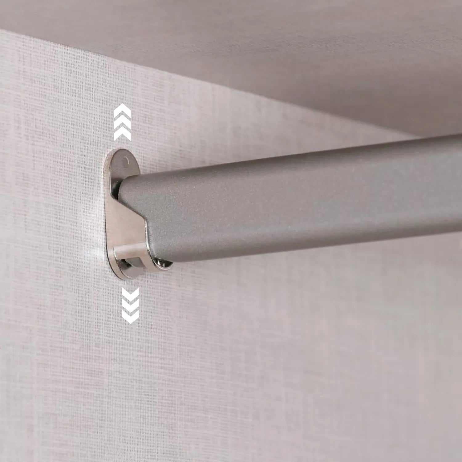 Symphony 151cm Decor 3 Door Hinged Wardrobe - Hanging Rail Closeup view