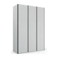 Symphony 151cm Decor 3 Door Hinged Wardrobe in Silk Grey