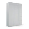 Symphony 151cm Glass 3 Door Wardrobe in Silk Grey