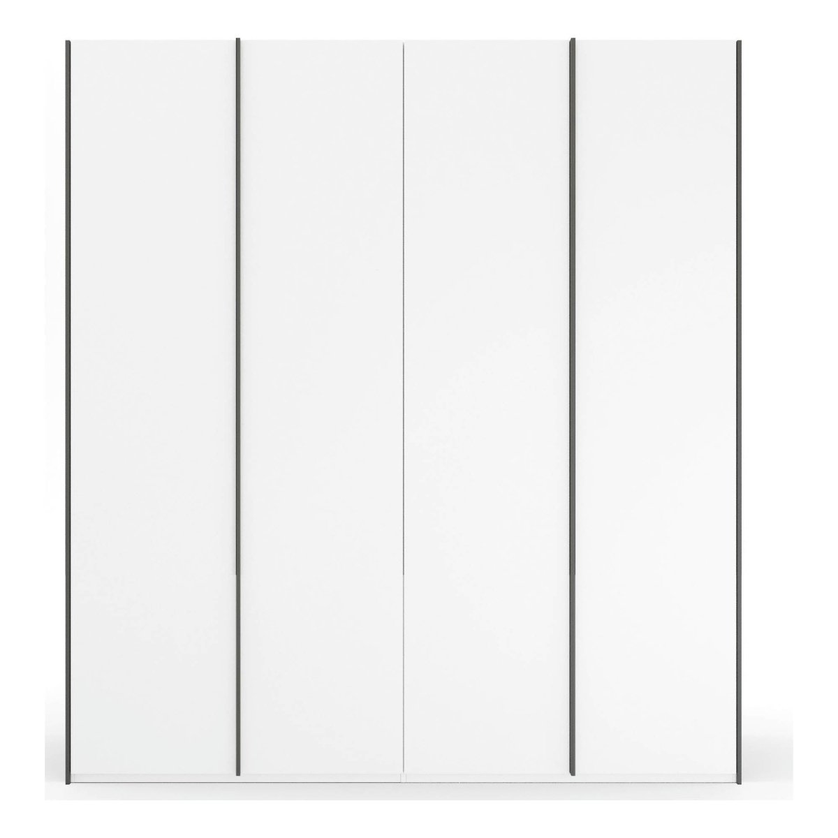 Symphony 201cm Decor 4 Door Hinged Wardrobe in White