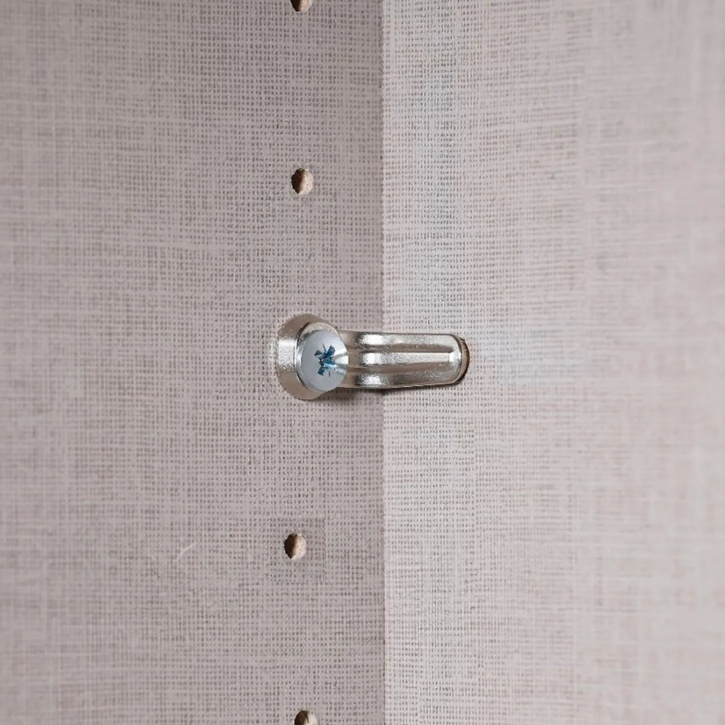 Symphony 201cm 4 Door Hinged Wardrobe in Basalt Glass - Internal Wooden Board Closeup view