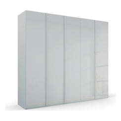 Symphony 251cm Large 5 Door Wardrobe in Silk Grey