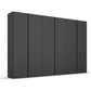 Rauch Symphony 301cm Graphite Decor 6 door wardrobe, Available in 2 Heights 223cm or 236cm