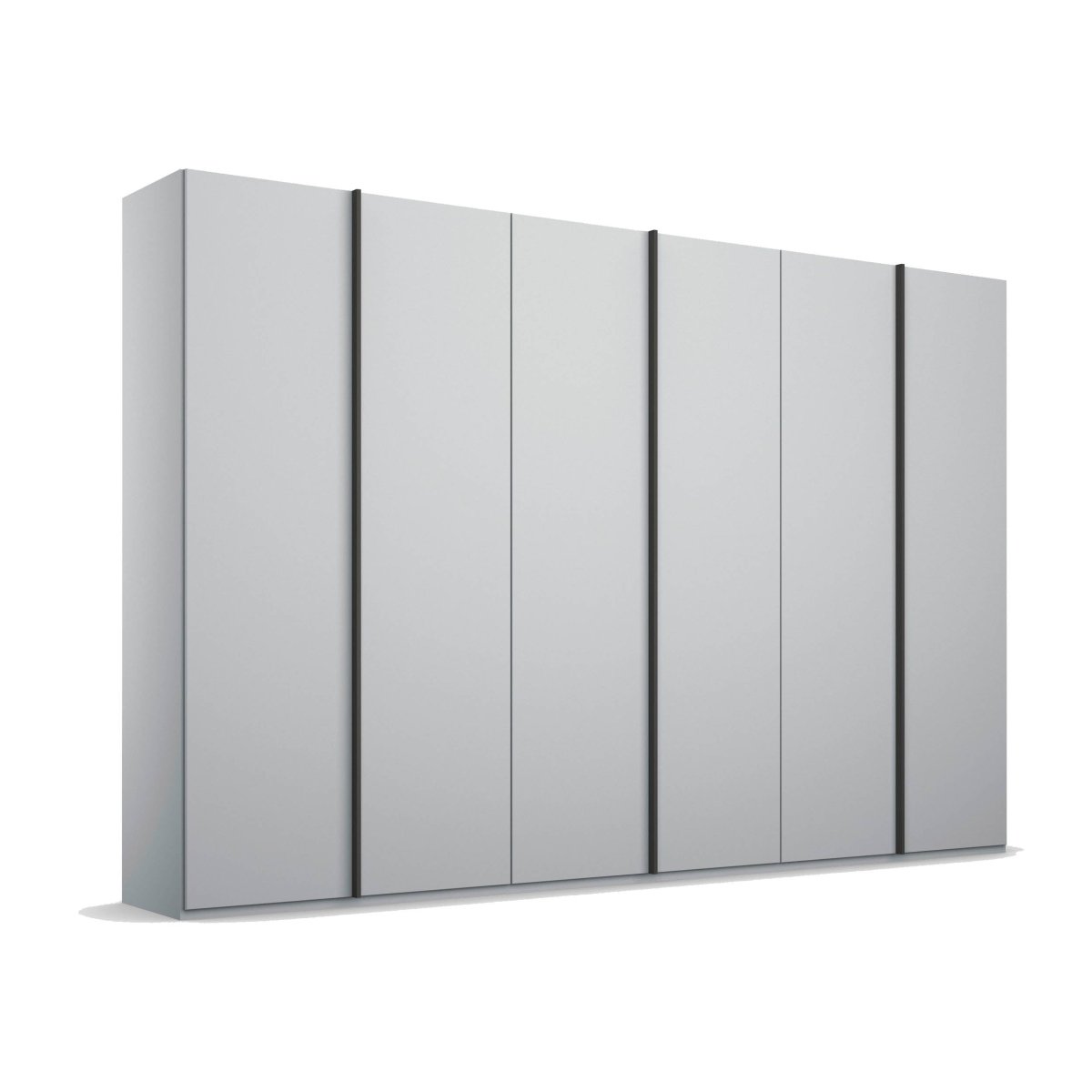 Symphony 301cm Decor 6 Door Hinged Wardrobe in Silk Grey