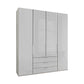 Templin 2000 4 Door 3 Drawers Wardrobe - W200cm