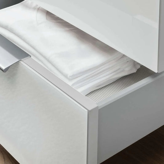 Templin 2000 4 Door 3 Drawers Wardrobe - W200cm - Drawer Closeup View - Styled in a Room