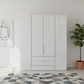 Templin 1000 4 Door 3 Drawers 200cm Hinged Wardrobe