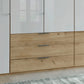 Templin 2000 Bianco Oak Carcase 6 Door 6 Drawer Wardrobe - W300cm - Drawers Closeup View