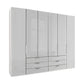 Templin Champagne 2000 Glass 6 Door 6 Drawer Wardrobe - W300cm 