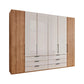 Templin 2000 6 Door 6 Drawer Hinged Wardrobe in Champagne 