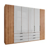 Templin 1000 6 Door 6 Drawer Hinged Wardrobe in White