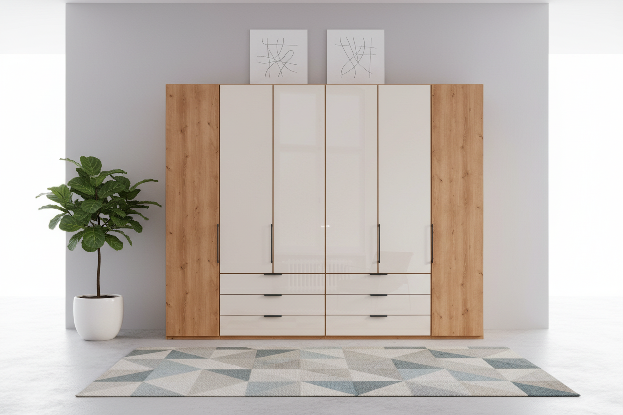 Templin 2000 6 Door 6 Drawer Hinged Wardrobe