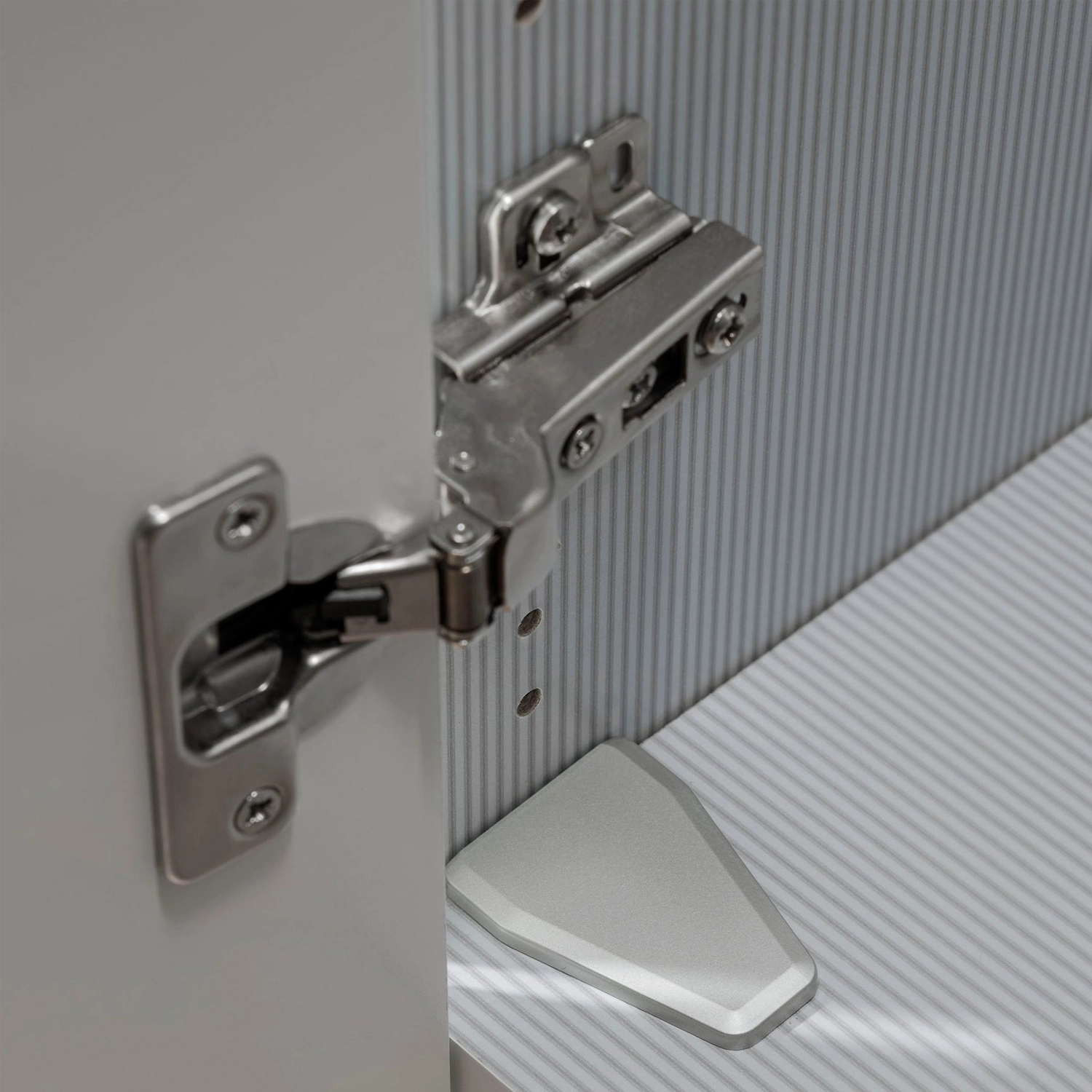 Hinged Door Wardrobe Internal Part Closeup View