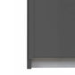Close Up Handle Bar of Tubona Metallic Grey 3 Door Sliding Wardrobe with Mirror 