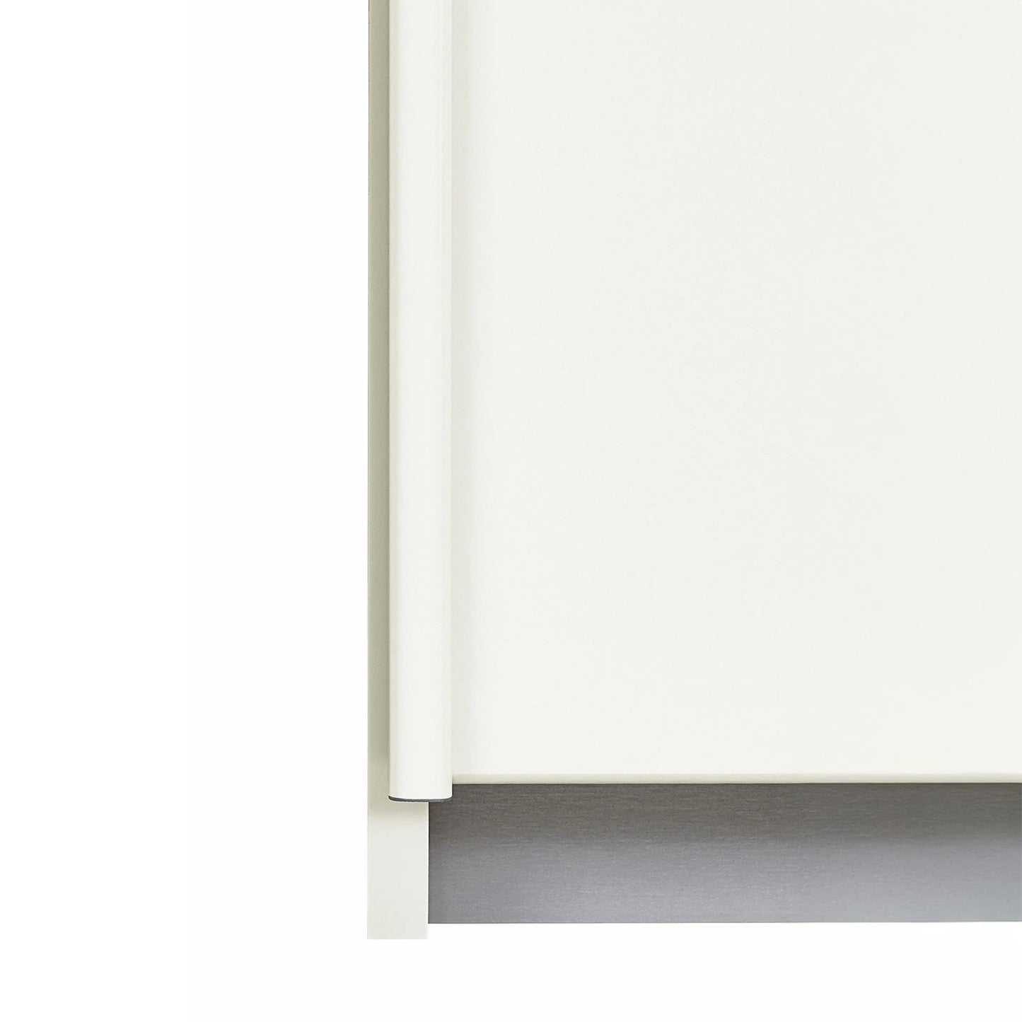 Door handle bar of Tubona 271cm wide White 3 Door Sliding Wardrobe with Mirror 