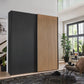 Tulsa 2 Door Black Sliding Door Wardrobe