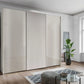 Tulsa 3 Door Champagne Glass Sliding Door Wardrobe with Decking 