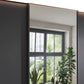 Tulsa 3 Door Graphite Sliding Door Wardrobe with Oak Decking and Mirror 