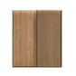 Tulsa Graphite Sliding 2 Door Wardrobe with Bianco Oak Doors & Slatted Detail