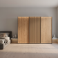 Tulsa Graphite Sliding Door Wardrobe with Bianco Oak Doors & Slats