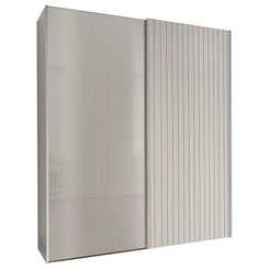 Tulsa Champagne Glass Double Sliding Wardrobe