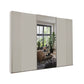 Tulsa 3 Door Champagne Decking and Mirror Sliding Door Wardrobe 