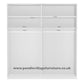 Monaco 3000 Champagne 2 Door Sliding Wardrobe with Mirror 