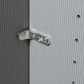 Vilmar Pebble Grey Glass 3 Door Sliding Wardrobe