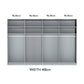 Tulsa 3 Door Champagne Decking and Mirror Sliding Door Wardrobe