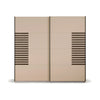 Vestro Champagne Decor Sliding Door Wardrobe - Front view