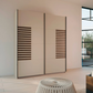 Vestro Champagne Sliding Door Wardrobe - W181cm - Styled in a Bedroom