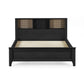 Victory Black 150cm Kingsize Bookcase Bed - Front view