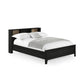 Victory Black 135cm Double Bookcase Bed