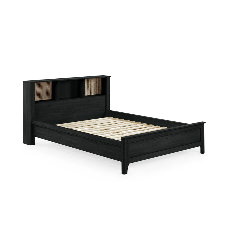 Victory Black 150cm Kingsize Bookcase Bed - Full view