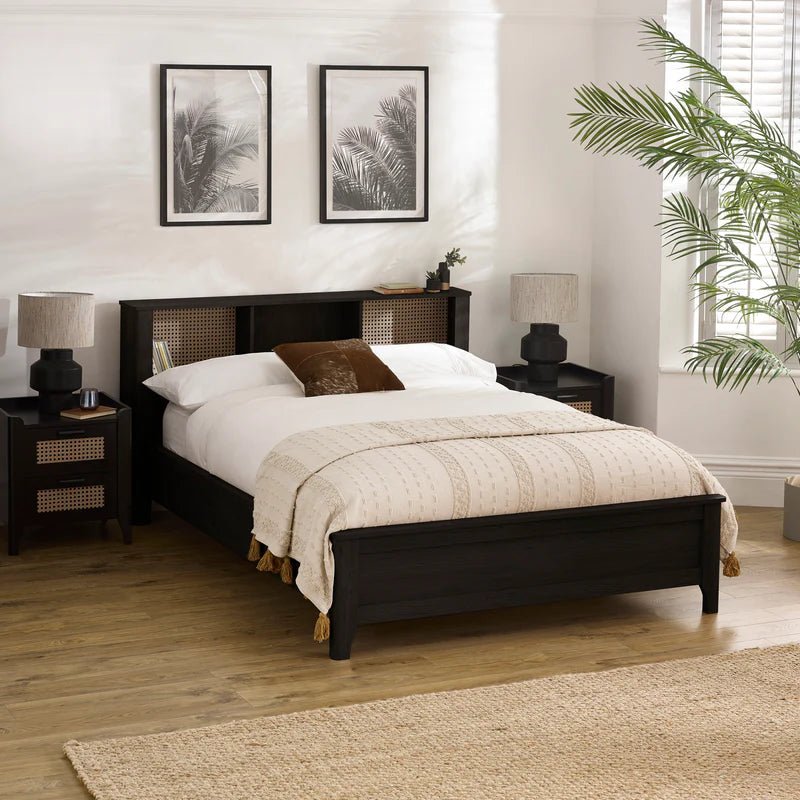 Victory Black 150cm Kingsize Bookcase Bed - Styled in a Bedroom