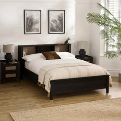 Victory Black 150cm Kingsize Bookcase Bed - Styled in a Bedroom
