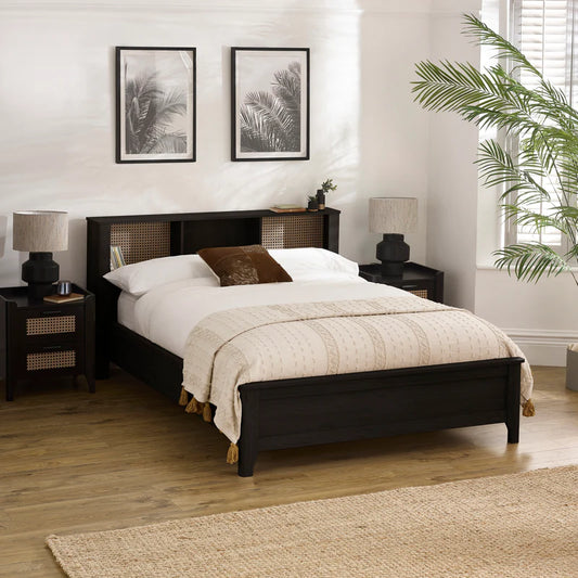 Victory Black 150cm Kingsize Bookcase Bed - Styled in a Bedroom
