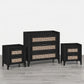 Victory Black 2 Bedisde Table and 3 Drawer Chest