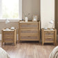 Victory Oak 2 Bedisde Table and 3 Drawer Chest