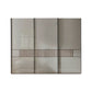 Vilmar Pebble Grey Glass 3 Door Sliding Wardrobe 