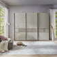 Vilmar Pebble Grey Glass 3 Door Sliding Wardrobe 