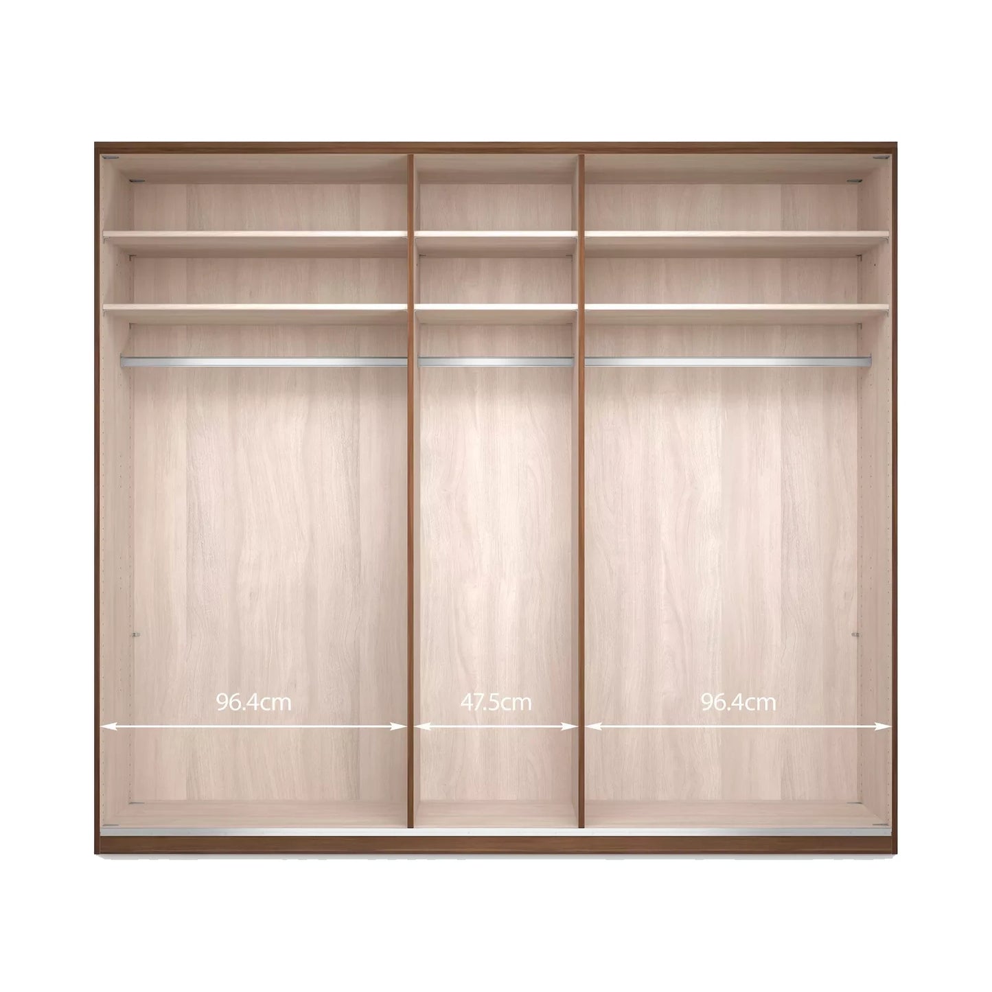 Marlo 5 Door Hinged Wardrobe 250cm