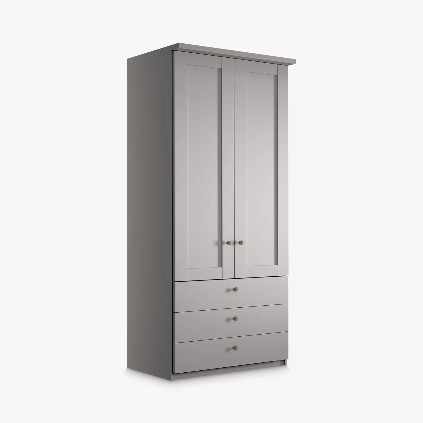 Wiemann Marlo 2 Door 3 Drawer Wardrobe in Pebble Grey