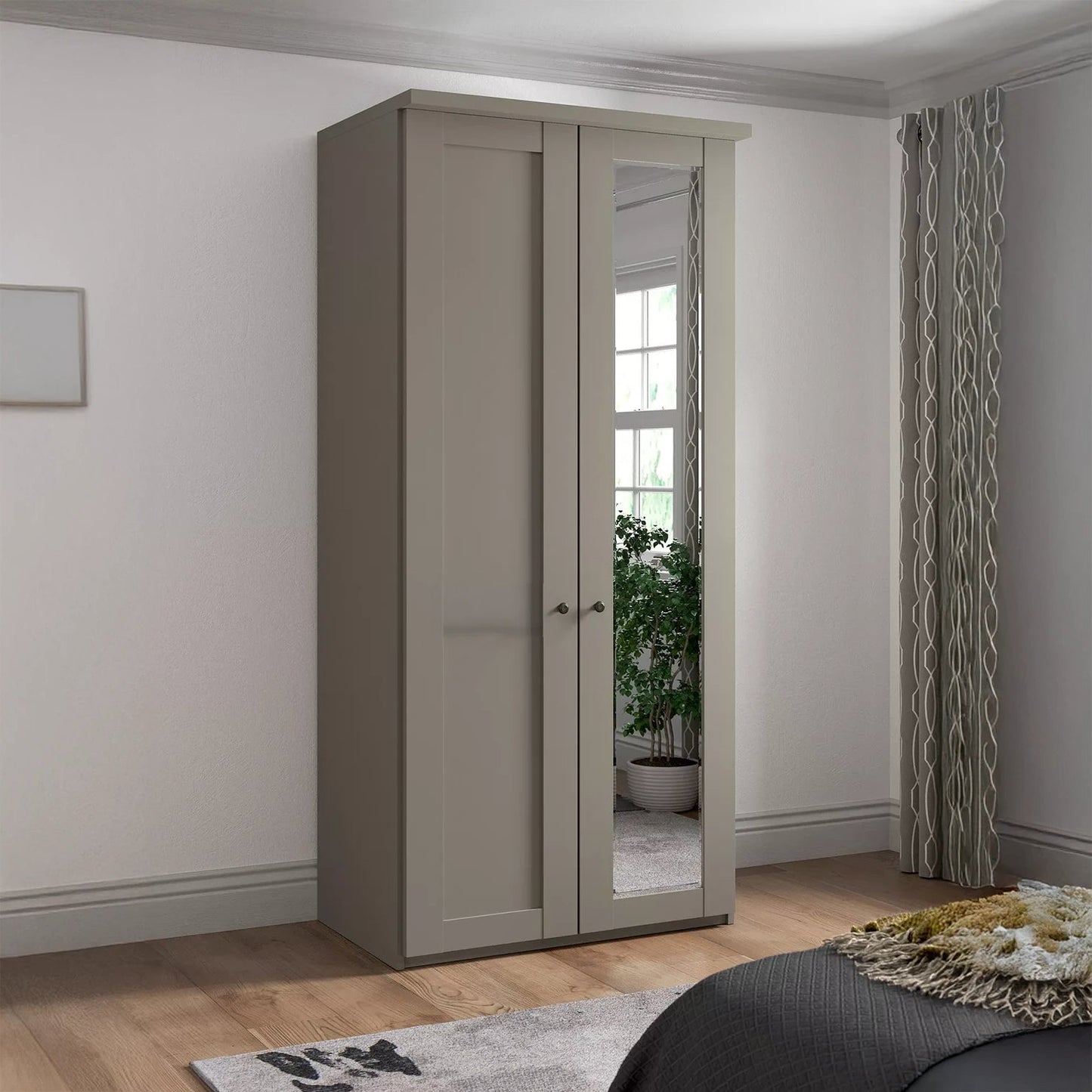 Marlo 2 Door Hinged Wardrobe 100cm