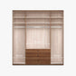 Wiemann Marlo White 4 Door Wardrobe with 3 Drawers and cornice - Internal compartment