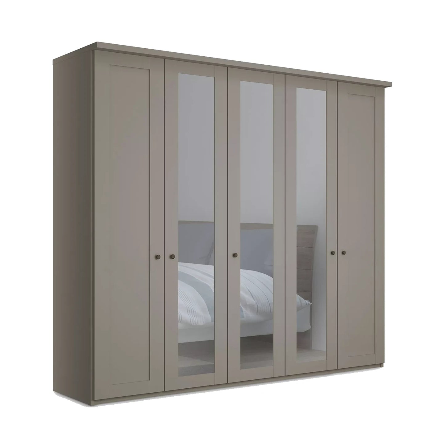 Marlo 5 Door Hinged Wardrobe 250cm
